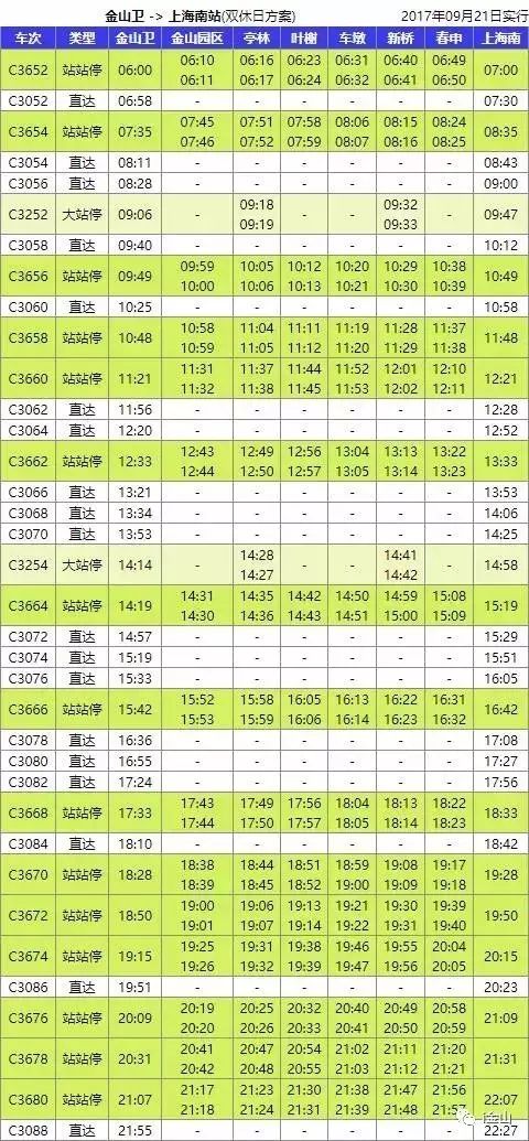 金山2路最新时刻表，便捷出行启程